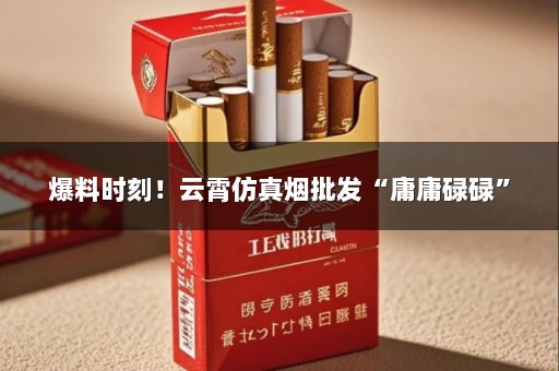 爆料时刻！云霄仿真烟批发“庸庸碌碌”